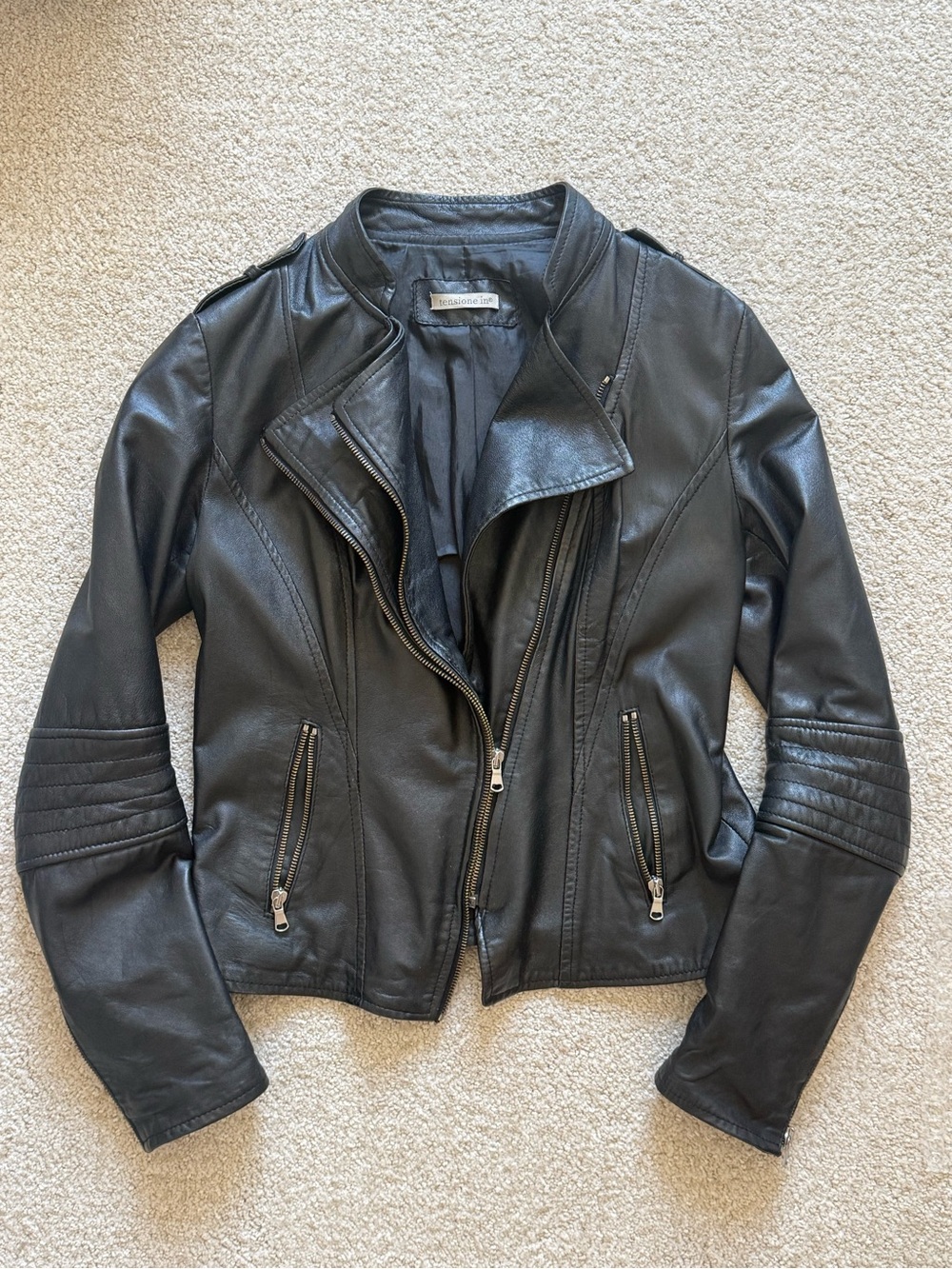 Italian real leather jacket